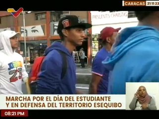 Juventud venezolana se moviliza por el día del estudiante y la defensa del Esequibo