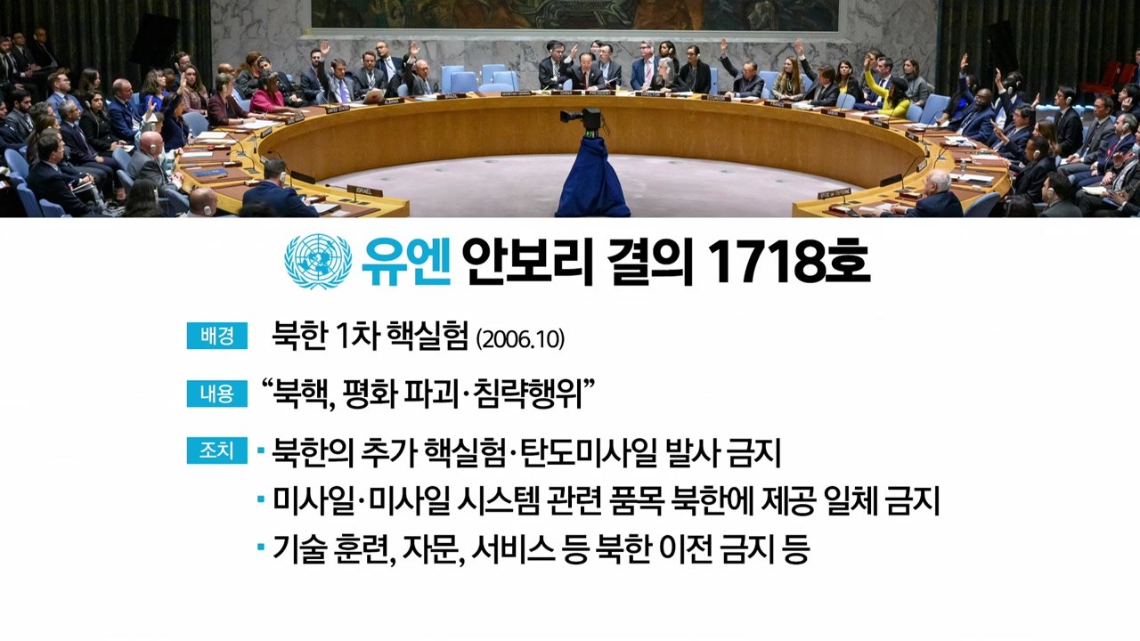"北, 안보리 결의 다수 위반"...1718·1874호 내용은? [앵커리포트] / YTN
