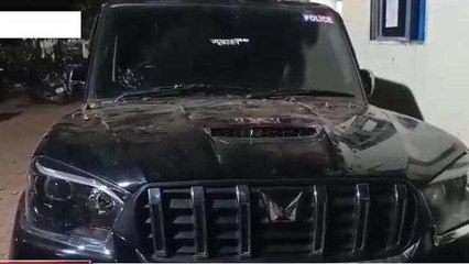 जबलपुर: तेज रफ्तार से दौड़ रही स्कॉर्पियो डिवाइडर से टकराई, पुलिस को देखकर भाग रहा था