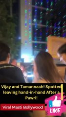 Vijay and Tamannaah! Spotted leaving hand-in-hand After a Pawri!