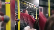 Kadınlar otobüste saç baş birbirine girdi! 