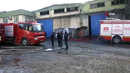 Gaziantep'te bir geri dönüşüm fabrikasında yangın çıktı