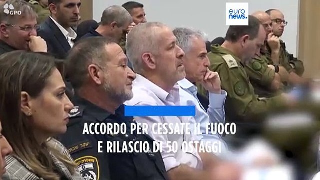 Israele-Hamas, sì all'accordo: cessate il fuoco di quattro giorni e rilascio di 50 ostaggi
