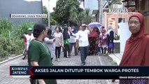 Akses Jalan Ditutup Tembok, Warga Protes