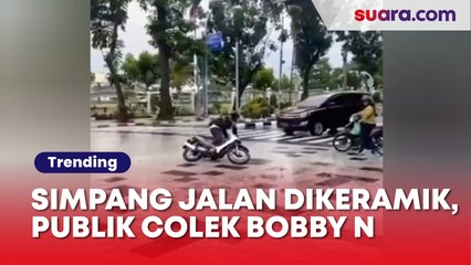 Simpang Jalan Sudirman Medan Dikeramik Bikin Pengendara Terpeleset, Publik Colek Bobby Nasution