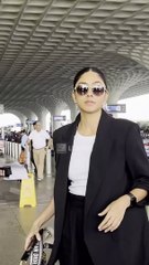 Mrunal Thakur Arrives At Airport In Her 2.5 Crores Swanky Black S-Class