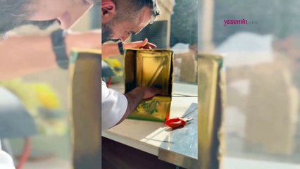 Filistinli şeften ekmek yapma yöntemi! Yağ kutusunu fırına dönüştürerek