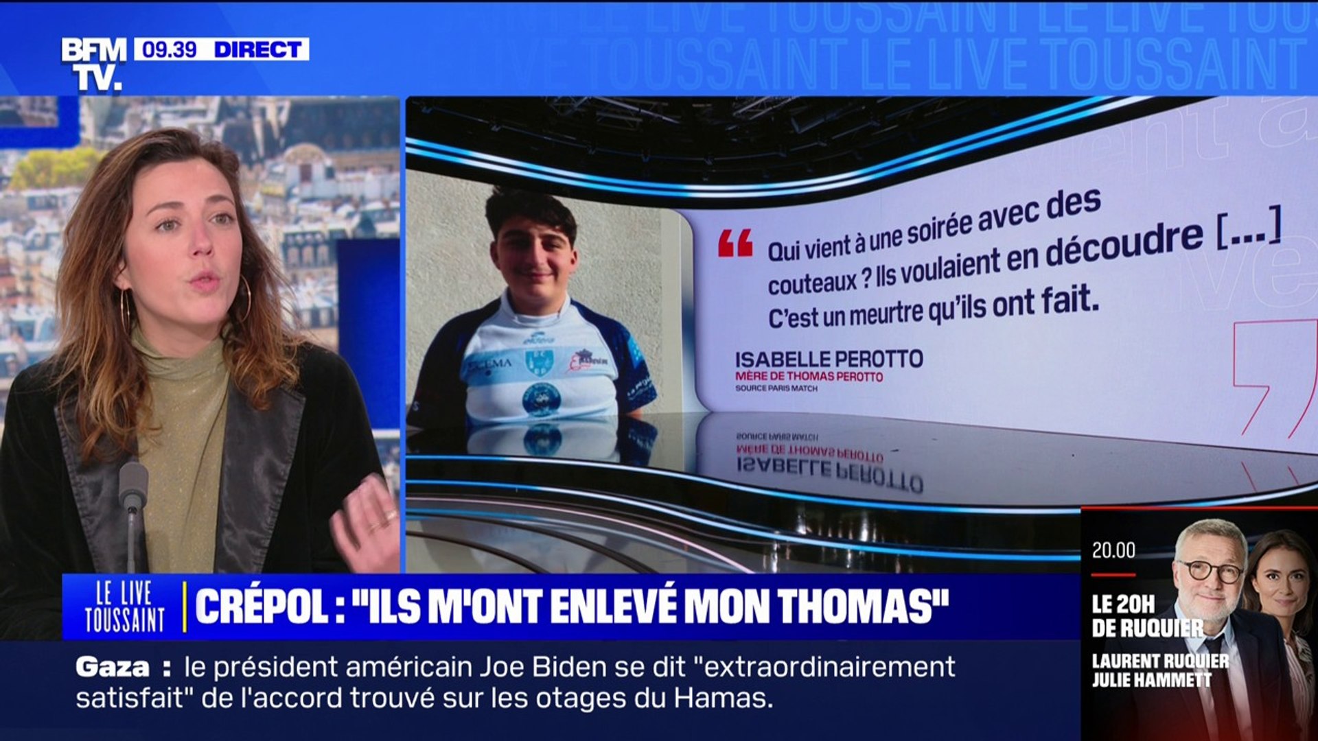 C'est un meurtre qu'ils ont fait": la mère de Thomas, l'adolescent tué à  Crépol, s'est exprimée dans Paris Match - Vidéo Dailymotion
