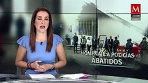 Cuernavaca rinde tributo a los policías caídos en enfrentamiento trágico