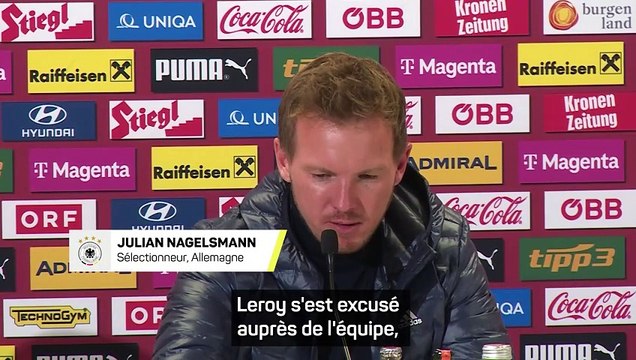 Nagelsmann revient sur le coup de sang de Sané