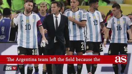 The moment Messi tried to calm the brawl in the Maracaná