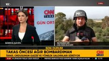 Takas öncesi Gazze'ye ağır bombardıman