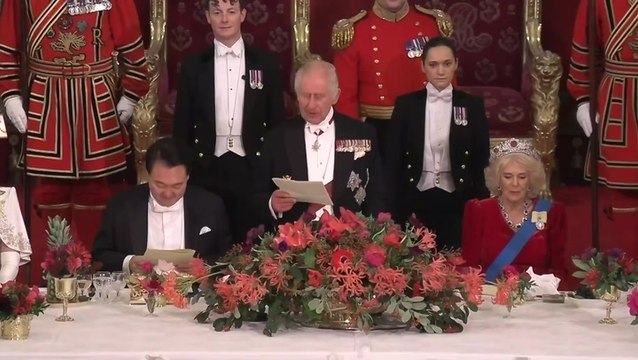 King Charles compares Squid Game to James Bond at South Korea state banquet