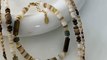 High Quality Beaded Necklace Color Natural Stone Chain Necklace Set Necklace Jewelry For Women Gold Plated  Adjustable