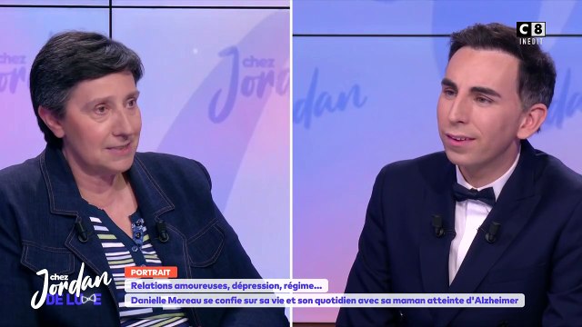 Danielle Moreau évoque sa relation interdite et secrète avec un célèbre acteur sur le plateau de l'émission Chez Jordan diffusée sur C8
