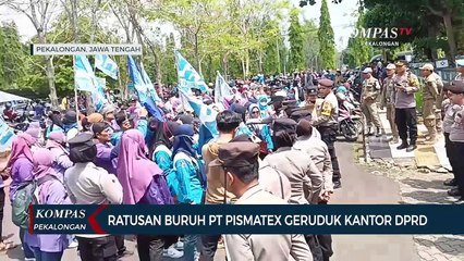 Buruh PT Pismatex Tolak Outsourcing, Tuntut Pesangon di DPRD Kabupaten Pekalongan