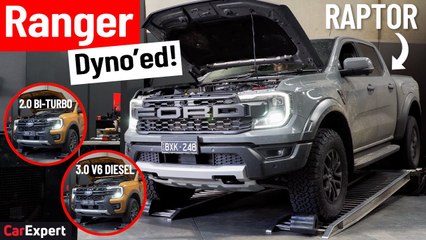 2023 Ford Ranger Raptor V6, Wildtrak V6 & Wildtrak bi-turbo dyno tested!