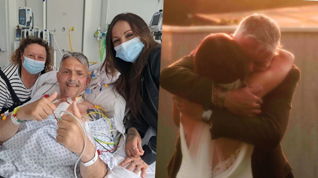 Dad Who Had Heart Transplant On Daughter's Wedding Day Has First-Look Weeks Later | Happily TV