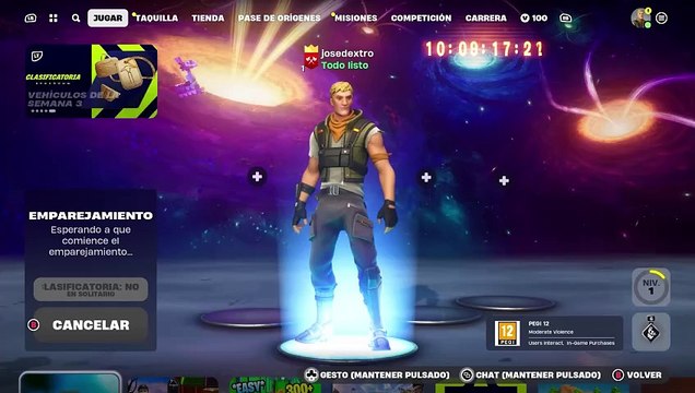Gameplay de Fortnite en Amazon Luna