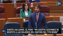 García-Gallardo, al PSOE: 