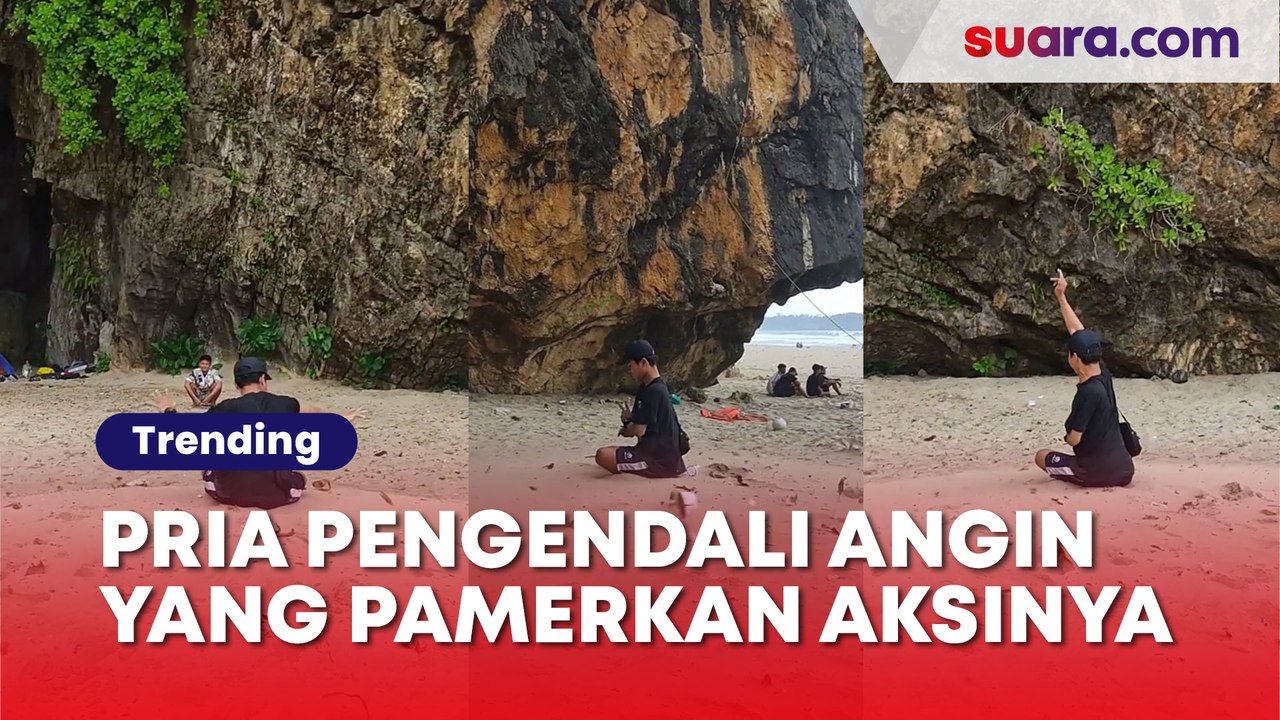 Diduga Bersaing dengan Pengendali Laron, Inilah Potret Pria Pengendali Angin yang Pamerkan Aksinya
