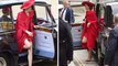 Kırmızılara bürünen Galler Prensesi Kate Middleton, bacak dekoltesiyle Kraliyet kurallarını altüst etti