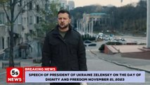 Speech of President of Ukraine Zelensky on the Day of Dignity and Freedom November 21, 2023