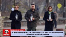 President of Ukraine Zelensky paid tribute to those who died in the Revolution of Dignity. 5s News