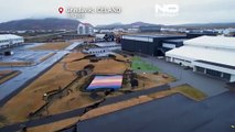 زمین‌لرزه‌های آتش‌فشانی در ایسلند؛ تصاویری از شکاف‌های زمین