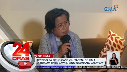 7 PDLs na testigo sa drug case vs. ex-sen. De Lima, sumulat sa hukom para bawiin ang naunang salaysay | 24 Oras