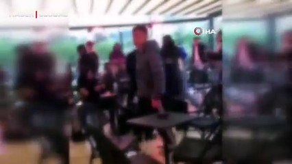 Kadıköy'de kahvecide İsrail protestocuları ile müşteriler birbirine girdi