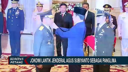 Download Video: Berikan Tongkat Komando, Presiden Jokowi Lantik Jenderal Agus Subiyanto Jadi Panglima TNI!