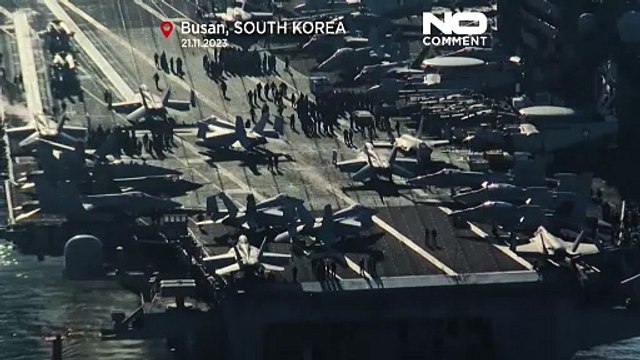 Watch: South Korean defence minister visits US aircraft carrier USS Carl Vinson