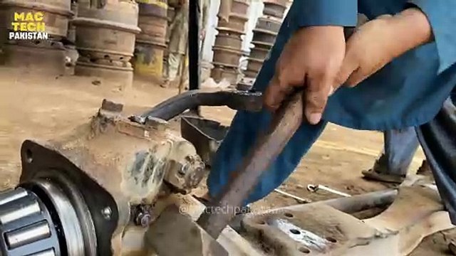 Front Axle Bend Removal | How To Repair Front Axle | Front Axle Rebuild