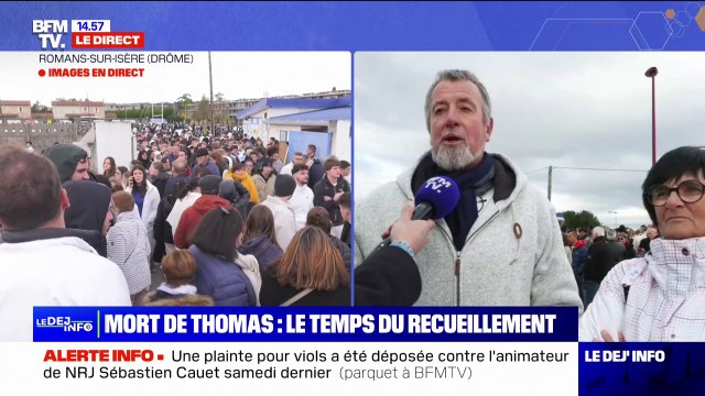 Crépol: l'hommage de la foule lors de la marche blanche en mémoire de Thomas