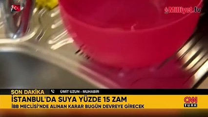 İstanbul'da suya zam geldi