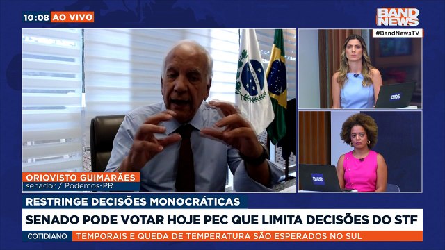 Senado pode votar PEC que limita decisões do STF nesta quarta-feira | BandNews TV