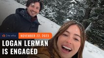 Logan Lerman and Analuisa Corrigan are engaged