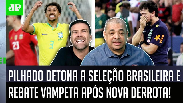 É RIDÍCULO! A Seleção virou UMA VERGONHA! NÃO DÁ PRA FALAR que... Pilhado DETONA e REBATE Vampeta!