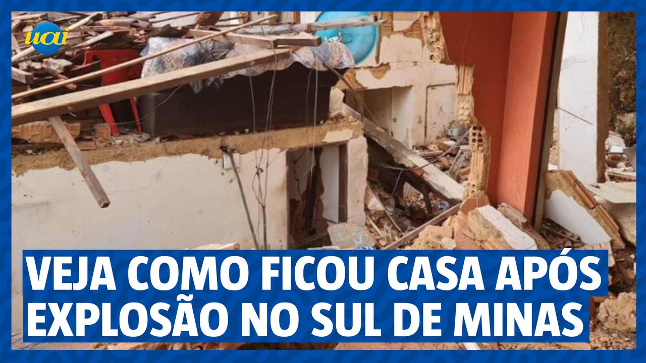 Veja como ficou casa após explosão em Poços de...