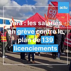 Montoir-de-Bretagne : les salariés de Yara en grève contre les 139 licenciements