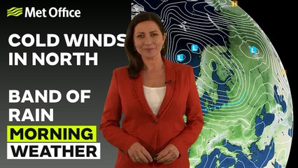 Met Office Morning Forecast 23/11/23 – Turning Colder with Heavy Rain