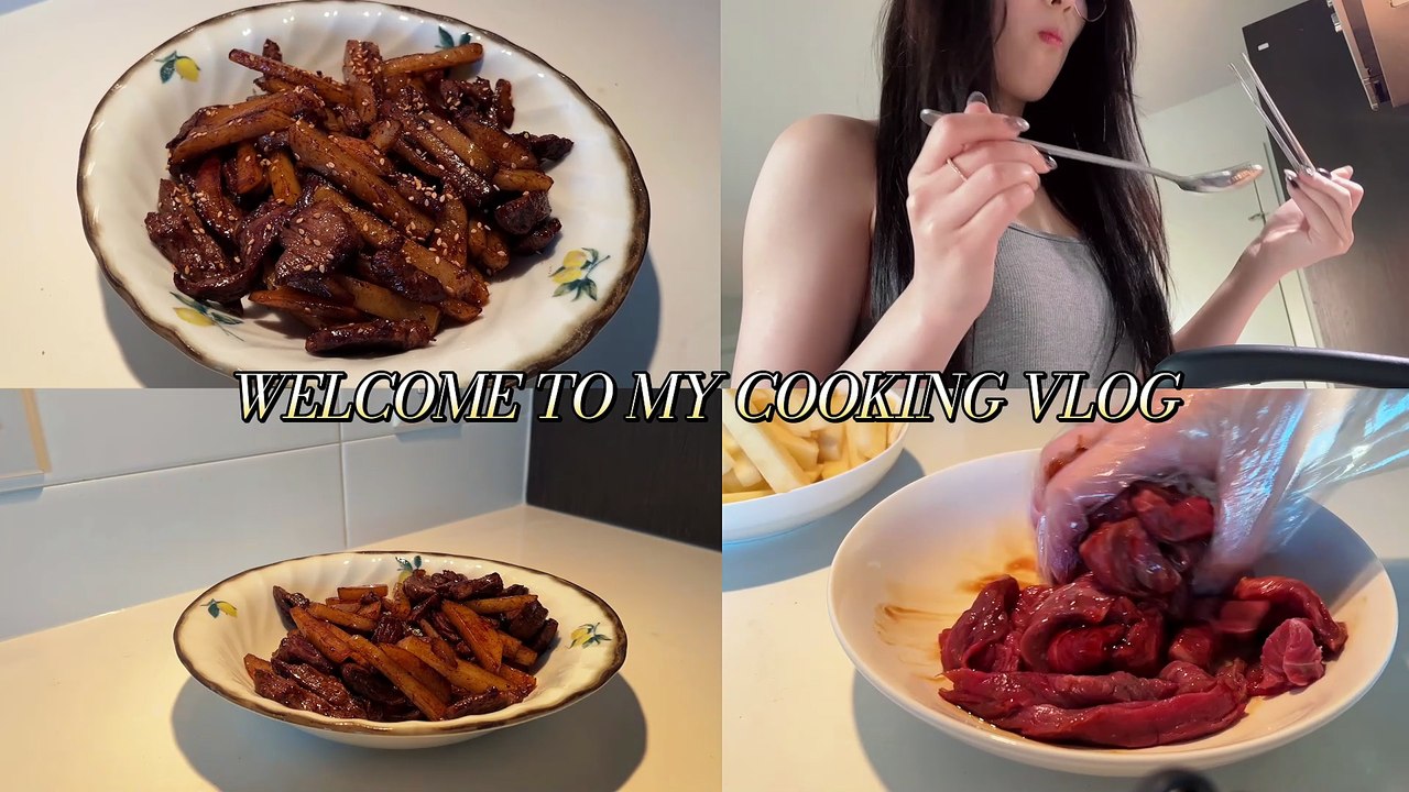 How I Make Sautéed Beef Filet with Potatoes | Homemade Dinner | Soft Music