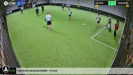 Faute de Colin Giacomini  - FC CAZ
