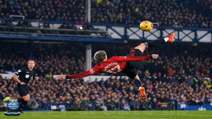 Alejandro Garnacho stunned football fans with an overhead kick against Everton