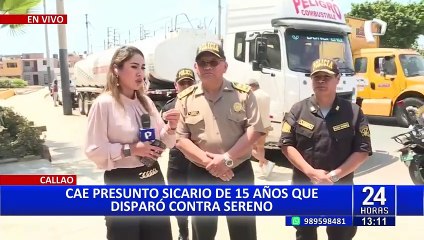 PNP captura a menor de 15 años implicado en disparo contra sereno en el Callao