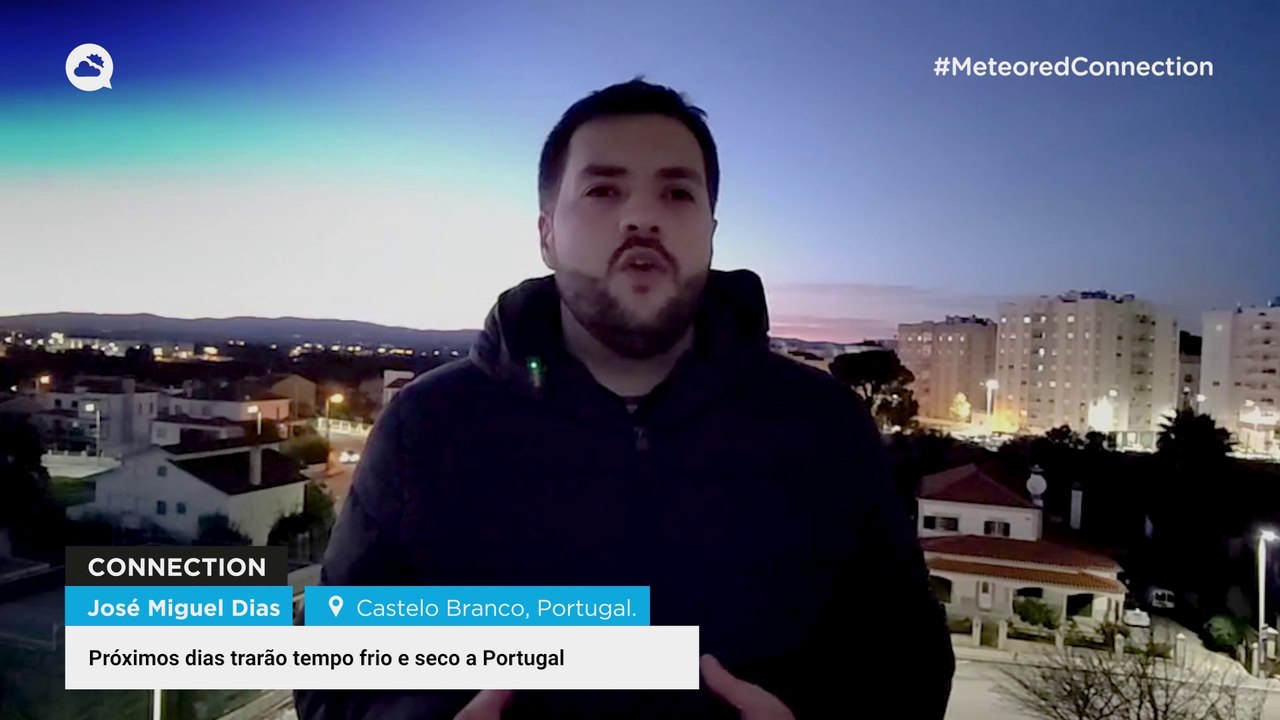 Próximos dias trarão tempo frio e seco a Portugal