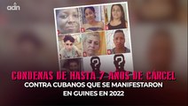 Condenas de hasta 7 años de cárcel contra cubanos que se manifestaron en Güines en 2022