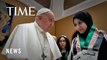 Pope Francis Meets With Relatives of Israeli Hostages and Palestinian Prisoners