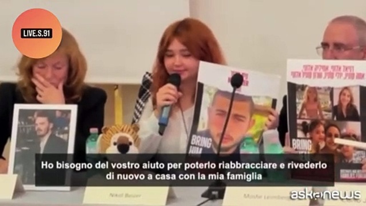 I parenti degli ostaggi israeliani detenuti ad Hamas ricevuti da Papa Francesco